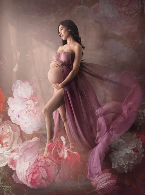 timeless pregnancy boudoir photography in Encinitas